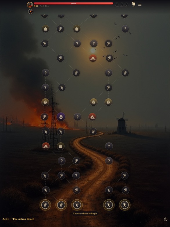 Choose your route — iPad screenshot